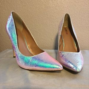 Just Fab Nimora Iridescent Snake Pump